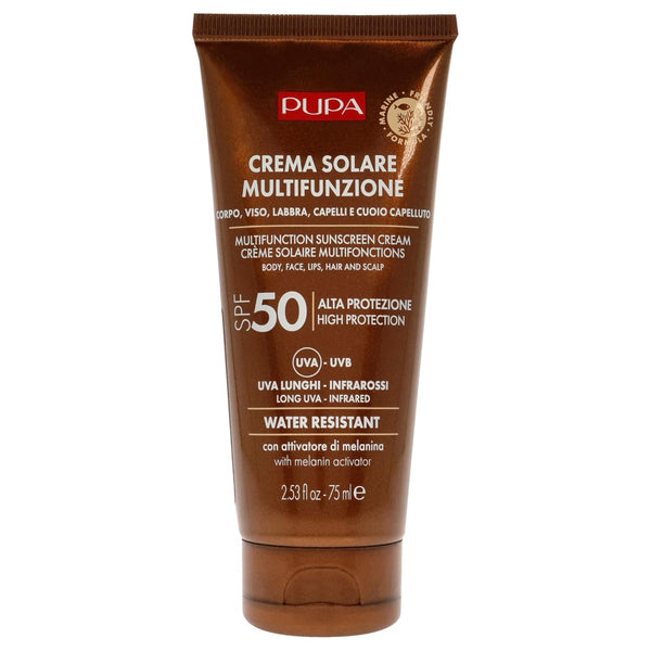 Pupa Milano Multifunction Sunscreen Cream SPF 50, Unisex, 2.53 oz