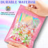 JETMORE 100 PCS Mylar Bags: Pink Holographic Smell Proof Resealable Bags for Small Business, 2.8x3.9in Foil Pouch Bags