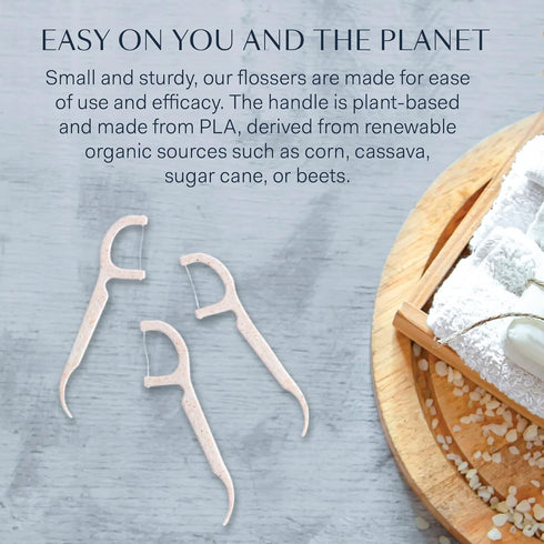 Better & Better Floss Picks, Box of 200, Unflavored Vegan Dental Floss Picks for Adults & Kids