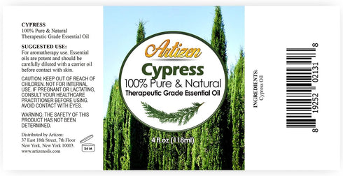 Artizen 4oz Oils - Cypress Essential Oil in 4 Fluid Ounces
