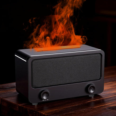 TYJONX Flame Diffuser for Home,Colorful Fireplace Aroma Diffuser for Bedroom,Fireplace Diffuser with Remote