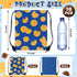 Yiyiring 16 Pcs Cookies Drawstring Gift Bags Cookies Party Favor Bags for Chocolate Chip Cookie and Milk Theme Birthday