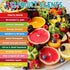 Yummy Fruit Scented Oils (12 Pack) - X Large 10ml Natural Food Fragrance Bottles for Diffusers, Aromatherapy, Gifts