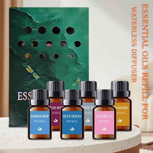 Set Essential Oil Refill for Aromatherapy Diffuser, Mix Scent Fragrance Oil
