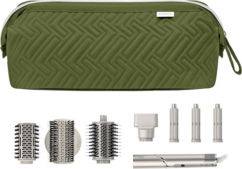 Leudes Hair Tools Travel Bag for Shark Flexstyle - Waterproof Dustproof Organizer for Hair Air Wrap Dryer (Army Green)