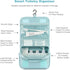 Mossio Hanging Toiletry Bag, Large Cosmetic Makeup Travel Organizer for Men & Women, Sturdy Hook