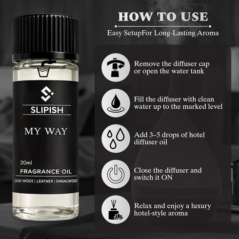 SLIPISH 5 20ml 5-Star Hotel Diffuser Oil Discovery Kit Fragrance Oils | Inspired by Elite Hotel Scents | Aromatherapy