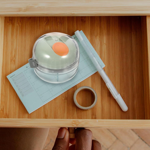 Operitacx Portable Weekly Pill Organizer Box Small Airtight Medicine Case with Handle for Travel and Home Storage