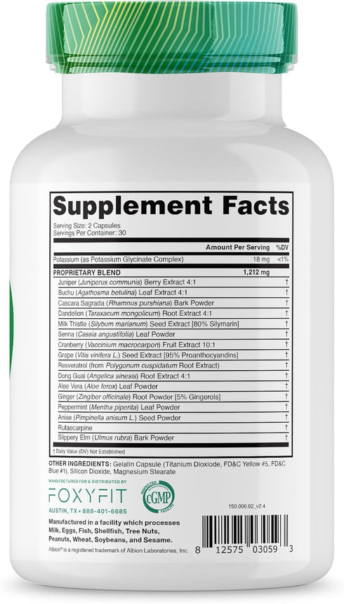 Detox for Her 30 Day Detox Cleanse Formula for Healthy Digestion, Promotes Detoxification & Balances