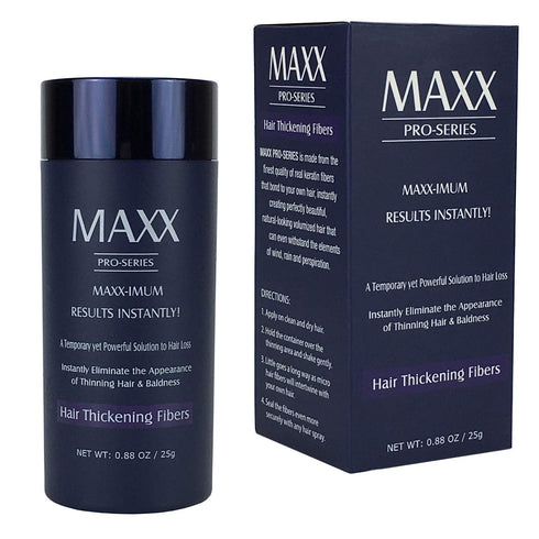 Volumizing Hair Fibers with Real Keratin for Thinning Hair - 60 Days+ Supply - Dermatologist Tested (Medium Brown)