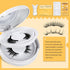 QUEWEL 2 Pair Reusable Magnetic Eyelashes with Applicator - No Glue Needed Cat Eye Natural Look Kit