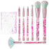 Unicorn Elf Makeup Brush Set, Glitter Foundation, Blush, Eye Shadow Brushes with Liquid Case for Girls