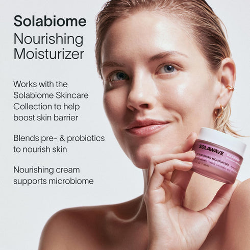 Solawave Nourishing Moisturizer with Solabiome, Hydrating Face Cream with Probiotics & Prebiotics, 1.7 FL OZ
