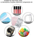 100 Pack Resealable Mylar Bags 3.3 x 5.1 Inch Smell Proof Foil Pouch with Clear Window (Pink)