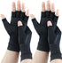 2 Pairs of Copper Arthritis Gloves for Carpal Tunnel Pain Relief, Compression Fingerless Gloves for Women & Men