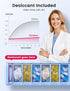 Vaydeer Metal Travel Pill Organizer Compact Weekly Pill Box for Daily Medication Portable Small Pill Case for Vitamins