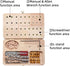 U Tag It 36-Hole Wooden Pegboard for Finger Dexterity, Upgraded Wooden Hand Therapy Peg Board with Multifunctional Test