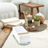 LITOPAK 200 Pack Paper Hand Towels for Bathroom - Striped Gold Disposable Napkins, Guest Towels for Parties, Weddings,