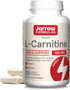 Jarrow Formulas L-Carnitine 500 mg, 100 Veggie Capsules for Cellular Energy Production, 100 Day Supply