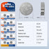PKCELL LR1130 LR54 AG10 389 390 1.5V (10 Count (Pack 1)) Battery Button Cell Battery Alkaline Button Batteries