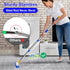 ITTAR 12" Wide Multi-Purpose Floor Scrub Brush with Long Handle, Extendable Shower Scrubber for Cleaning