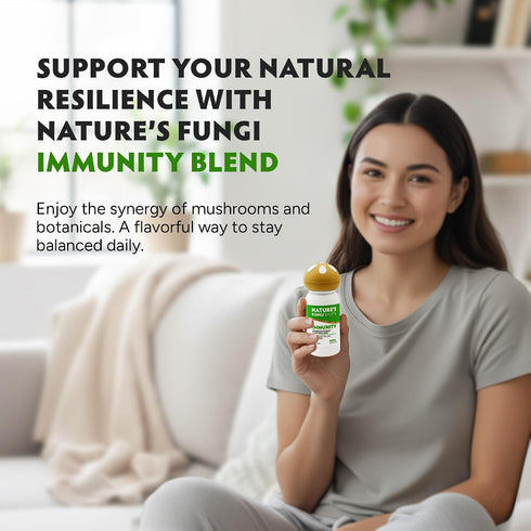 Immunity 60ml (2oz) Immune NATURE'S FUNGI Functional Mushroom Shot - Vegan, Non-GMO Supplement Drink for Daily Support