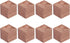Hulex Supplies 8pcs Essential Oil Diffuser Set, Rosewood Car Diffuser, Compact Wooden Diffuser with