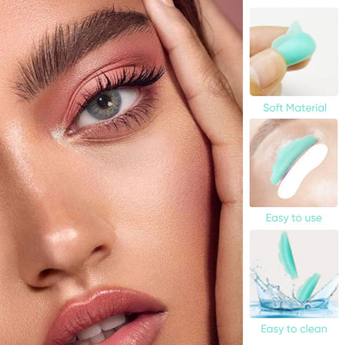Libeauty Lash Lift Pads, Small Soft Under Eye Pad, Medium Eyelash Perm Silicone Rods, Makeup Beauty Tool Set (10 Pcs