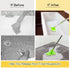 Scrub Cleaning Brush with Long Handle - 2 in 1 Extendable Bathroom Floor Brushes with Stiff Bristles and Sponge Brush