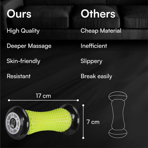 H&S Foot Massage Ball Roller - Silicone Exercise Roller Massager for Stress Relief
