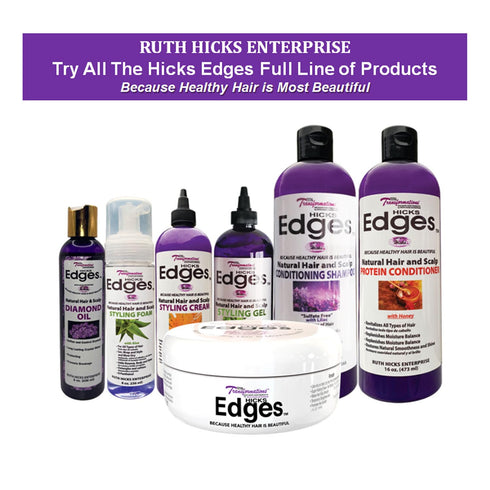 Hicks Edges Curl Activator, Definer Twist, Dry and Release Styling Gel for Vibrant Healthy Hair, 16 oz