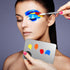 2 in 1 Makeup Mixing Palette Set, Stainless Steel Foundation Palette with Spatula for Eye Shadow Nail Art