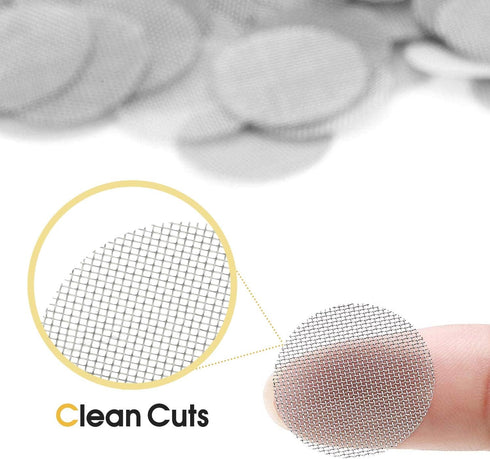 200 PCS 1/2 Inch Stainless Steel Pipe Screens with Metal Box