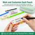 Set, a8 Set, 14Removable, Waterproof Pill Organizer Pouch Waterproof Pill Organizer Color-Coded Bags, Easy to Label
