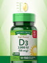 Nature's Truth Vitamin D3 2000 IU Softgels, 150 Count, High Potency, Non-GMO, Gluten Free Supplement