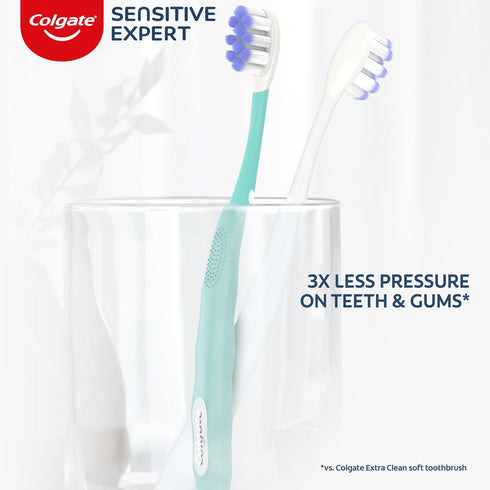 Pack, 2 Pack Colgate Sensitive Expert Ultra Soft Sensitive Toothbrush Extra Soft Toothbrush for Sensitive Gums