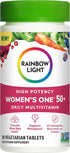 Rainbow Light Multivitamin for Women 50+, 90 Tablets - Vitamin C, D & Zinc, Probiotics, High-Potency Immune Support,