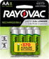 Rayovac Rechargeable AA Batteries, 8 Pack, NiMH Double A Batteries