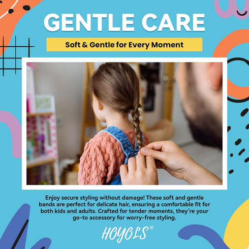 HOYOLS 1500 Piece Pack Baby Hair Ties Rubber Bands for Toddler Infants Kids Girls Thin Small Hair Elastics TPU