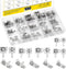Mardatt 100Pcs Battery Springs AAA, Battery Negative and Positive Nickle Plated Conversion Spring