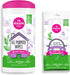 Dapple All Purpose Wipes Baby, 75 Count Canister + 30 Count Pouch, Plant Based & Hypoallergenic Cleaning Wipes