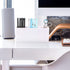 Makeup Brush Holder Organizer - 3 Slots Cosmetic Brushes Storage Container for Vanity (White)