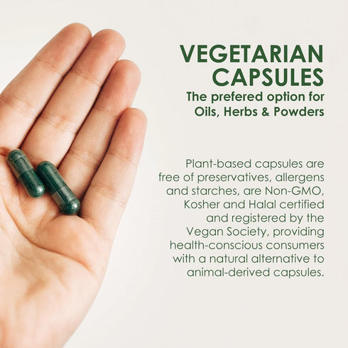 Capsuline Size 00 Empty Vegan Capsules, Clear, 1000 Count, Vegetarian, Kosher