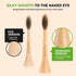 Bamboo Electric Toothbrush Replacement Heads, Soft Charcoal Infused Bristles, Compatible with Philips Sonicare