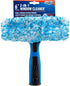 Unger Professional 2-in-1 Squeegee & Scrubber, 6” Window Cleaning Tool for Commercial & Residential Use