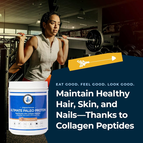 Ultimate Paleo Protein 15 Powder | Premium Grass Fed Beef Protein with Collagen Peptides | Paleo Friendly, Gluten Free