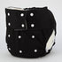 Sigzagor Teen Adult Cloth Diaper Nappy Reusable Washable for Disability Men (Black)