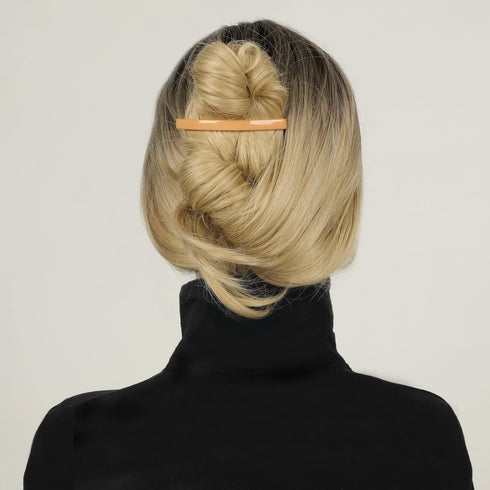 Large Plastic Dome Styling Hair Barrettes Clips - Decorative Clamps for Half Updo & Ponytail, 18 Pcs (GPL3)