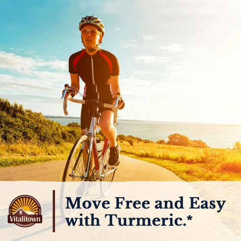 Vitalitown Turmeric Curcumin Root + Black Pepper - 1800MG, 95% Standardized Curcuminoids, Vegan Support (90 ct)