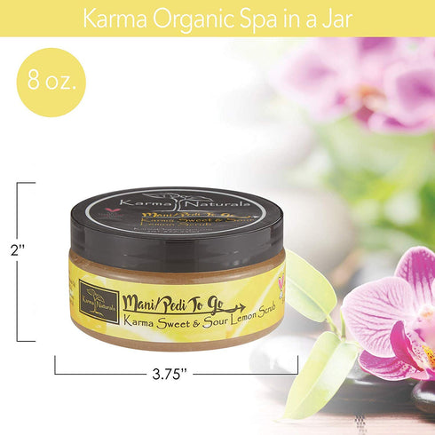 karma organic Natural Lemon Scrub – Essential Oils for Flawless, Glowing, Balanced Skin Complexion
